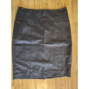 The Limited Collection‎ Pencil Skirt Women's 4 Navy Back Slit Side Zip Career
